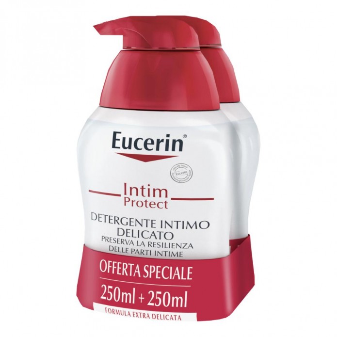 Eucerin Bipacco Intim Protect Detergente Intimo Delicato Confezione da 2 Flaconi da 250 ml 