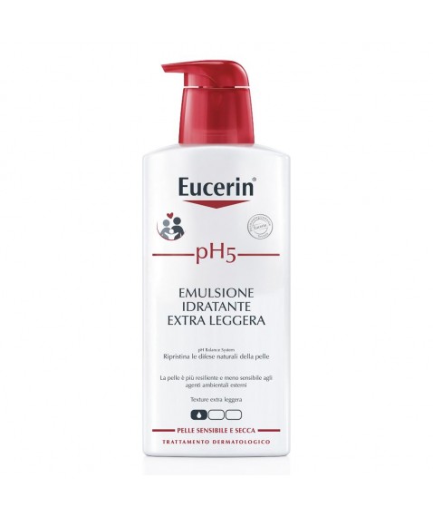 Eucerin pH5 Emulsione Idratante Extra Leggera Promo 400 ml - Riduce i sintomi della pelle sensibile