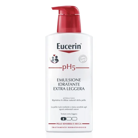 Eucerin pH5 Emulsione Idratante Extra Leggera Promo 400 ml - Riduce i sintomi della pelle sensibile