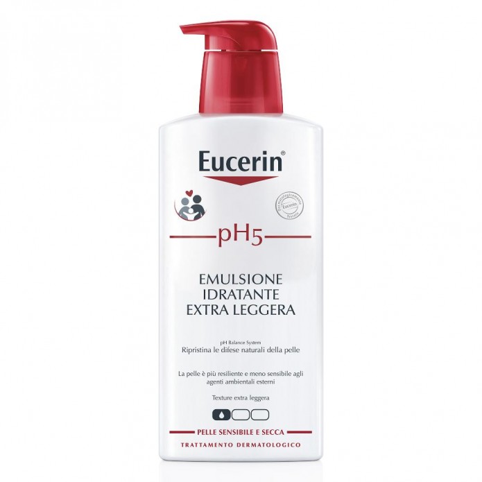 Eucerin pH5 Emulsione Idratante Extra Leggera Promo 400 ml - Riduce i sintomi della pelle sensibile