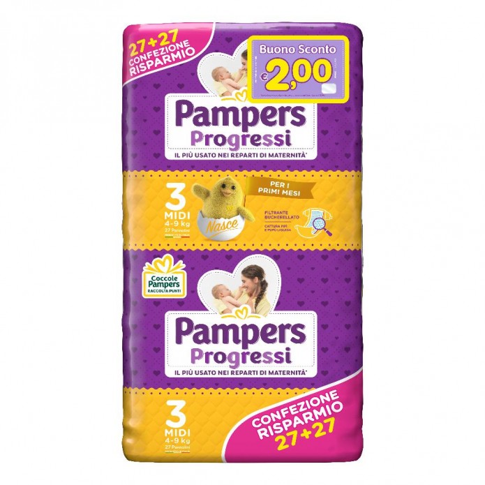 PAMPERS PROGRESSI MIDI 54PZ 0239