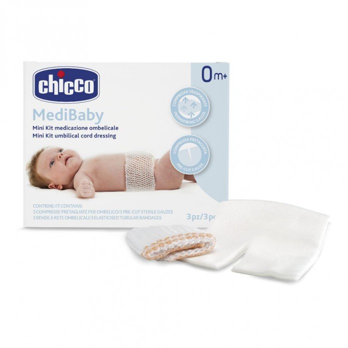 Chicco Medibaby 1 Mini Kit Medicazione Ombelicale 0Mesi+