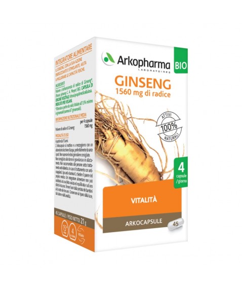 ARKOCAPSULE GINSENG 45CPS BIO