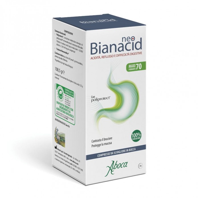 NeoBianacid 70 Compresse Masticabili - Trattamento dell'acidità gastrica