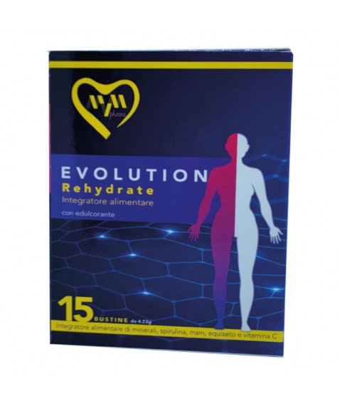 Evolution Rehydrate 15 Bustine Gusto Menta - Integratore alimentare per chi pratica sport