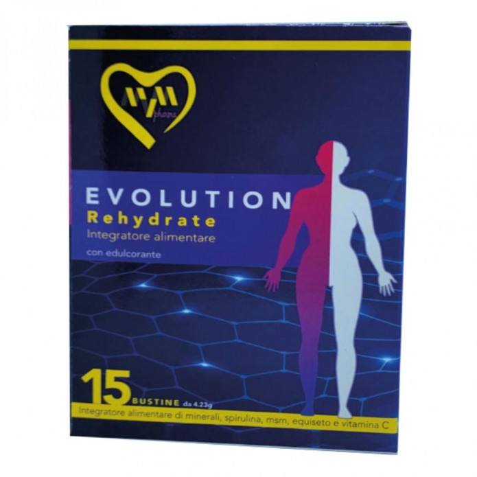 Evolution Rehydrate 15 Bustine Gusto Menta - Integratore alimentare per chi pratica sport