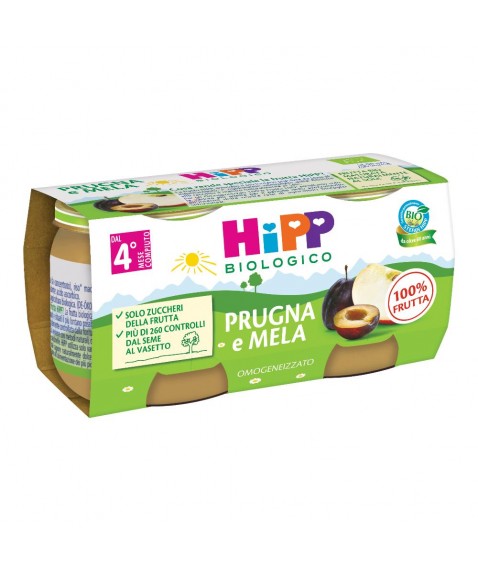 HIPP OMOG PRUGNA/MELA 2X80G