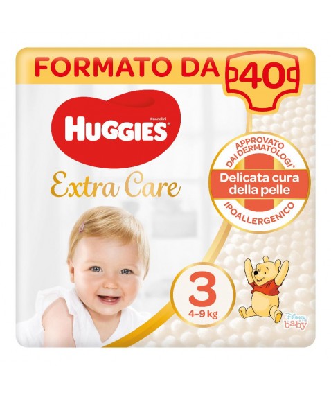 HUGG.Extra Care  4/9Kg 3 40pz