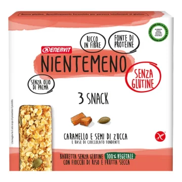 NIENTEMENO BARRETTE CARAMELLO E SEMI DI ZUCCA 3x23 gr