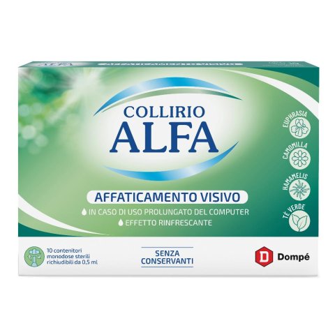 Collirio Alfa Affaticamento Visivo Monodose 10 Pezzi