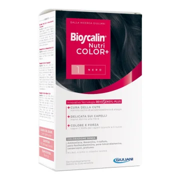 Bioscalin Nutri Color+ Colorazione Capelli Permanente 1 Nero