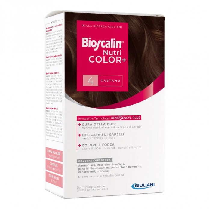Bioscalin Nutri Color+ Colorazione Capelli Permanente 4 Castano
