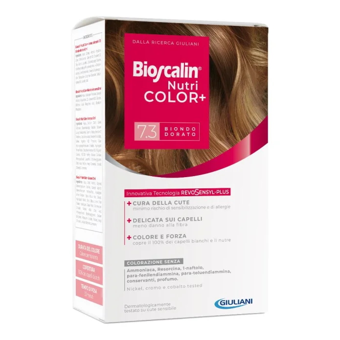 Bioscalin Nutri Color+ Colorazione Capelli Permanente 7.3 Biondo Dorato