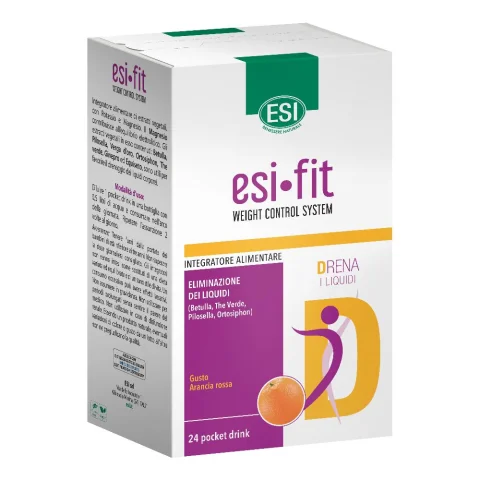 Esi Fit Drena 24 Pocket Drink - Integratore drenante e per la riduzione del peso corporeo