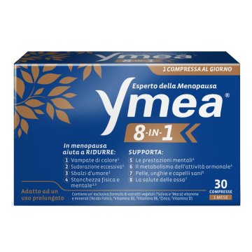 Ymea 8-in-1 30 Compresse - Contro i disturbi della menopausa