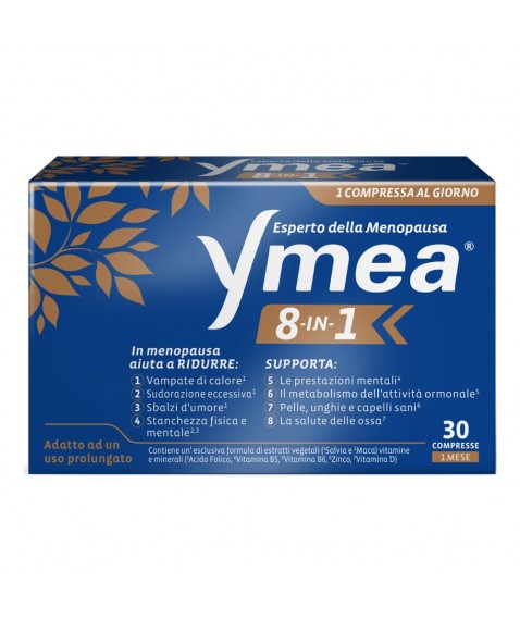 Ymea 8-in-1 30 Compresse - Contro i disturbi della menopausa 