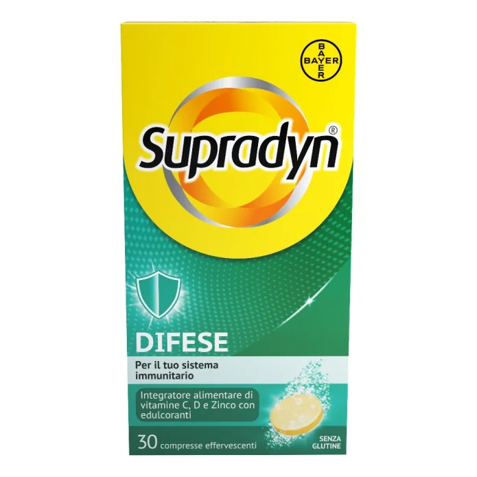 Supradyn Difese 30 Compresse Effervescenti per Il Sistema Immunitario