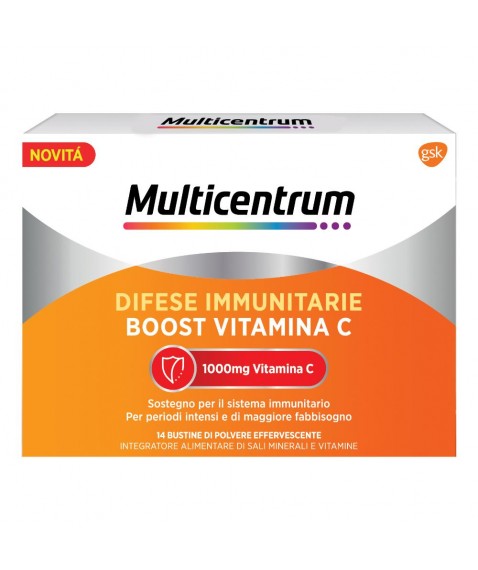 Multicentrum Difese Immunitarie Boost Vitamina C Confezione 14 Bustine