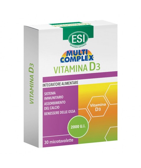 Esi Multicomplex Vitamina D3 30 Microtavolette - Per il sistema immunitario