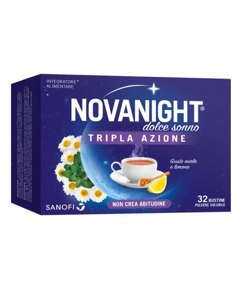 NOVANIGHT DOLCE SONNO 32 BUSTINE INTEGRATORE PER DORMIRE MEGLIO