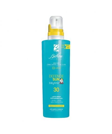 BioNike Defence Sun Baby&Kid Latte Spray Bambini SPF30+ Protezione Alta 200 ml