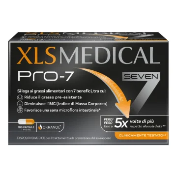 XLS Medical Pro 7 Dispositivo Medico per il Controllo del Peso 180 Capsule