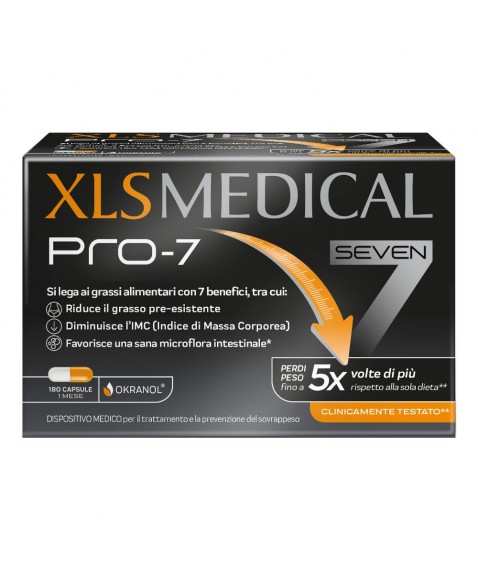 XLS Medical Pro 7 Dispositivo Medico per il Controllo del Peso 180 Capsule