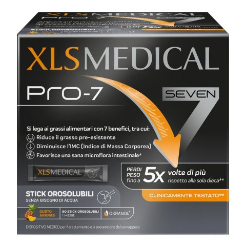 XLS Medical Pro 7 Dispositivo Medico per il Controllo del Peso 90 Stick XLS Medical Pro 7 Dispositivo Medico per il Controllo del Peso 90 Stick