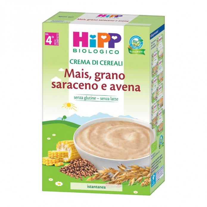 HIPP BIO CREMA MAIS/GRANO/AVEN