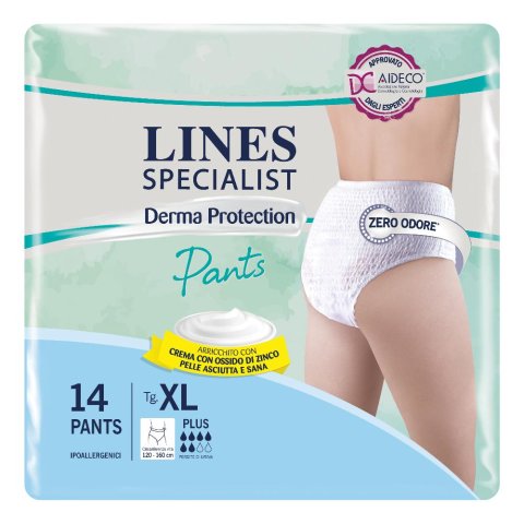 LINES SP DERM Pants Pl.XL 14pz LINES SP DERM Pants Pl.XL 14pz