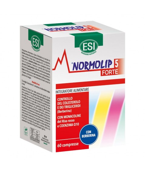 Esi Normolip 5 Forte 60 Compresse - Integratore alimentare per il controllo del colesterolo e dei trigliceridi