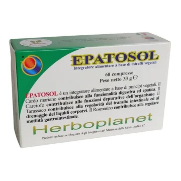 EPATOSOL INTEGRATORE ALIMENTARE PER FUNZIONE DIGESTIVA E DEPURATIVA 60 COMPRESSE