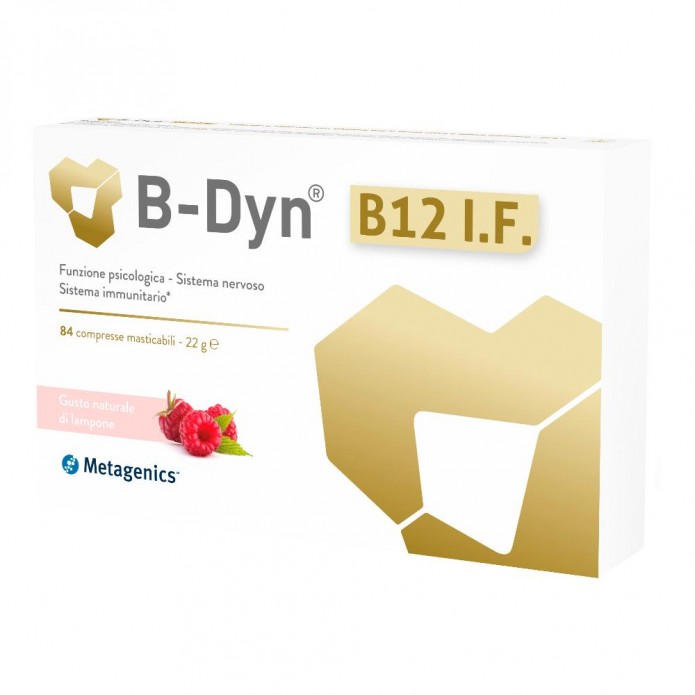 B-Dyn Metagenics Vitamina B12 84 Compresse Masticabili - Integratore per i sistemi immunitario e nervoso e contro la stanchezza 