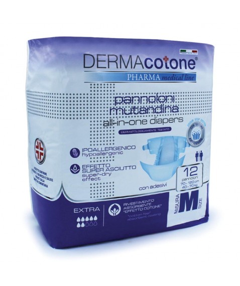 DERMACOTONE Pann.Mut.M 12pz