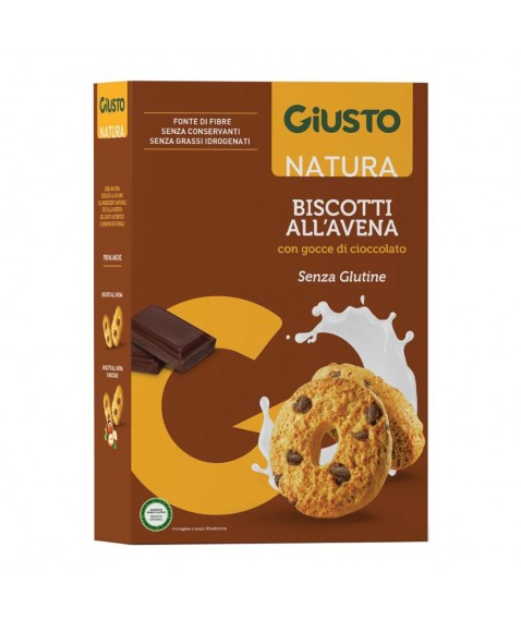 GIUSTO S/G Bisc.AvenaCiocc250g