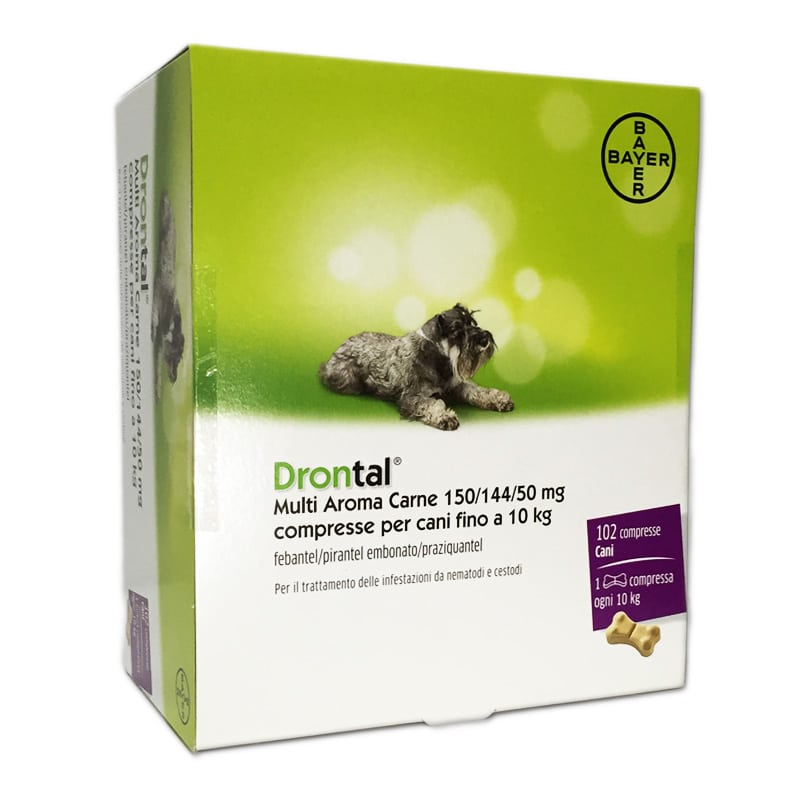 Drontal Cane Multi Aroma Carne 102 Compresse - Combatte i parassiti e i vermi intestinali img