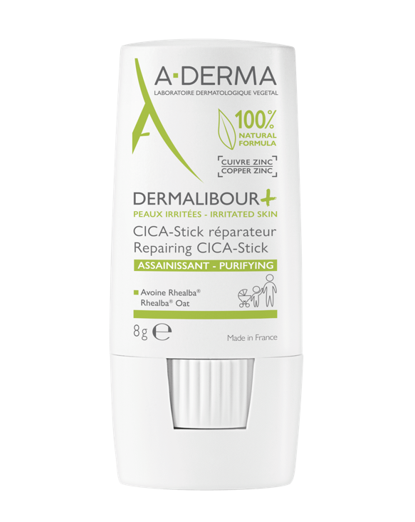 A-Derma Dermalibour+ CICA-Stick Ristrutturante 8 gr - Lenisce le piccole irritazioni in qualsiasi momento della giornata