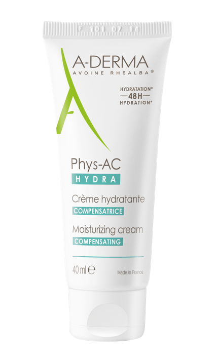 A-Derma Phys-AC Hydra Crema Idratante 40 ml - Idrata la pelle grassa a tendenza acneica sottoposta a trattamenti che la seccano