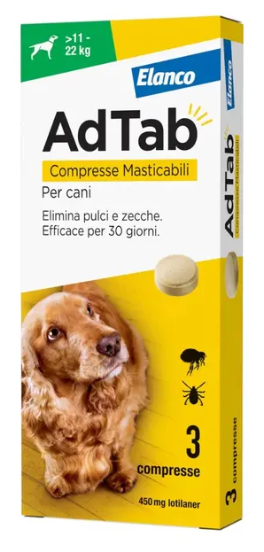 Adtab 450 mg Antiparassitario per cani 11-22kg img