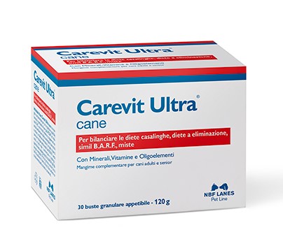 Carevit Ultra Cane 30 Bustine da 4 gr - Mangime complementare per cani adulti e senior img