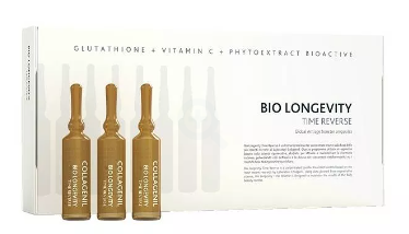 UNIDERM FARMACEUTICI Srl Collagenil Bio Longevity Time Reverse trattamento antirughe viso in fiale