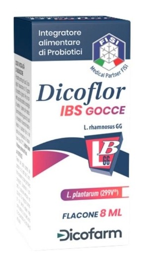 DICOFARM SPA DICOFLOR IBS Integratore Alimentare di Probiotici in Gocce 8ml