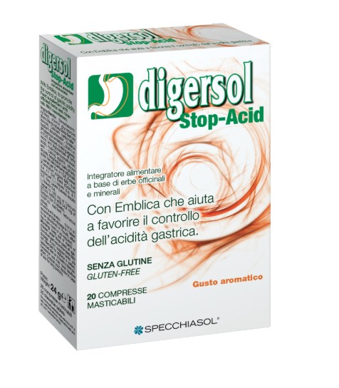 SPECCHIASOL SRL Digersol Stop-Acid 20 compresse