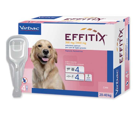 Effitix Antiparassitario per cani da 20 a 40 kg 4 pipette img