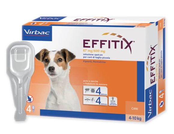 Effitix Antiparassitario per cani da 4 a 10 kg - 4 pipette img