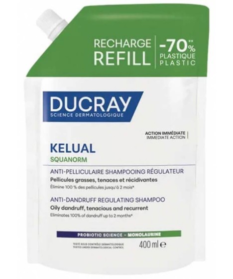 KELUAL SQUANORM Shampoo regolatore anti-forfora Refill 400ml