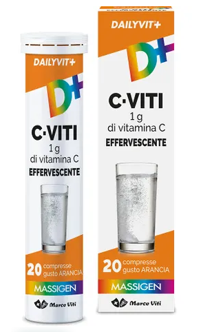 Massigen Dailyvit+ Vitamina C 20 Compresse Effervescenti - Integratore alimentare