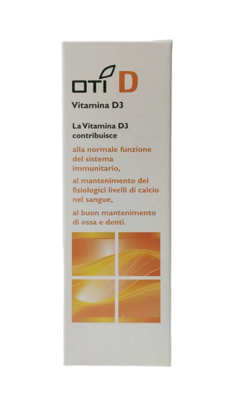 Oti D Vitamina D3 Gocce 50 ml - Per sistema immunitario ossa e denti