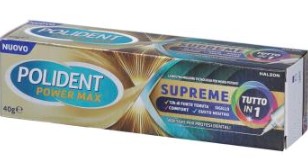POLIDENT POWER MAX SUPREME Adesivo per protesi dentarie 40 grammi