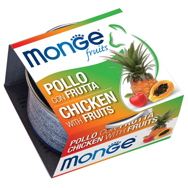 MONGE GATTO FRUIT POLLO FRUTTA 80GR (lattina)